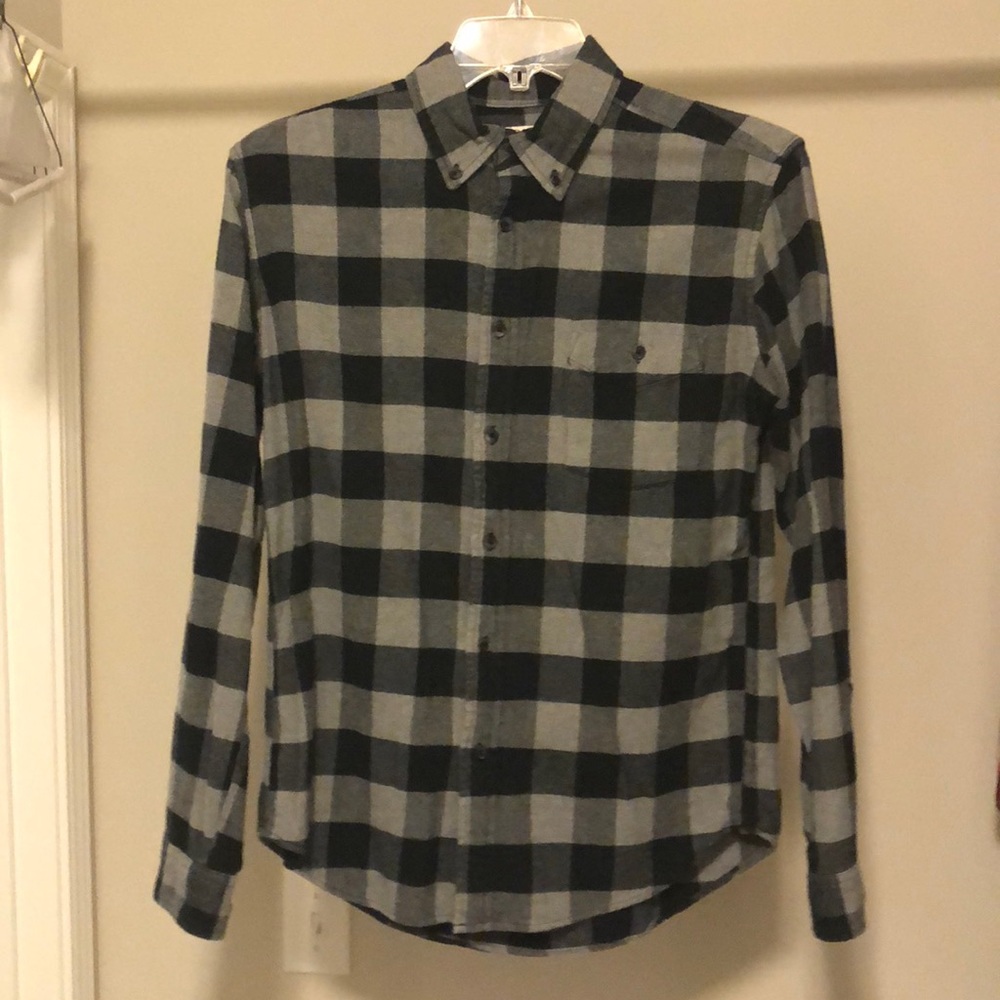 Heavy-weight Merona plaid button up